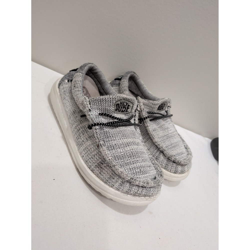 Hey Dude Toddler Kids Wally Stretch Casual Sneakers Gray YT1 40050-1JG